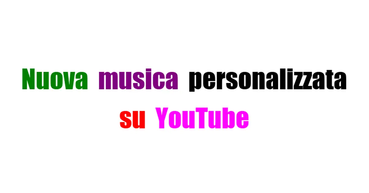 Custom Music Generation on YouTube