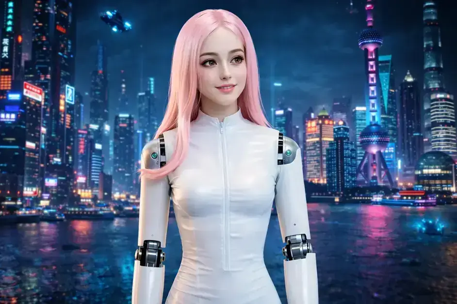 DroidUp's humanoid robot impresses with its face